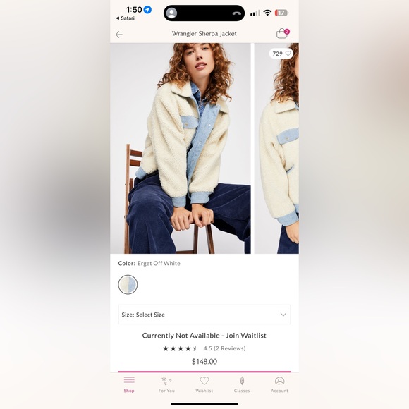 Wrangler Sherpa Jacket | Free People | US M - Picture 8 of 8